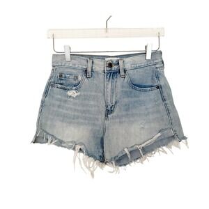 Pistola Kylee High Rise Light Wash‎ Distressed Jean Shorts 26